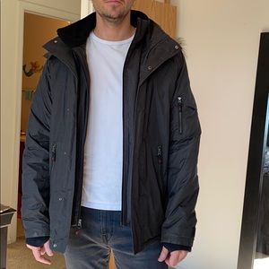 Element Snowboard/Ski Jacket with Faux Fur Hoodie